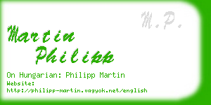 martin philipp business card